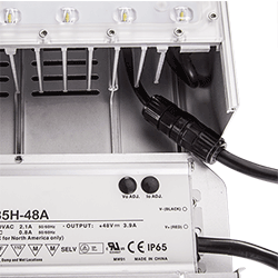 Waterproof connector for internal wiring